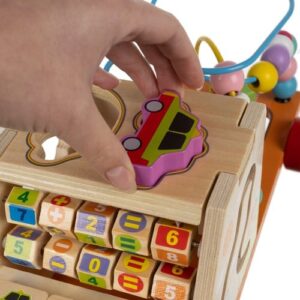 Interaktív oktató és fejlesztő 7 az 1-ben fa játékautó (WNDR22652) - Image 8