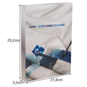 24 színű textilfesték készlet ecsetekkel – ruhafestő szett gyönyörű, élénk színekkel (WNDR22948) - Image 5