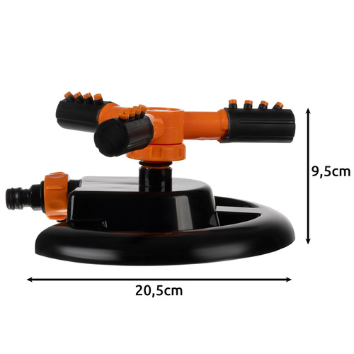GARDLOV 360° kerti sprinkler - 3-karos forgó locsoló, 10m hatótávolság (WNDR25427) - Image 11