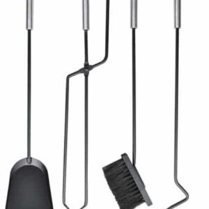 5 az 1-ben helytakarékos kandalló tisztító készlet állvánnyal – kályhákhoz, kemencékhez – 22 x 66 cm (WNDR4165) - Image 9