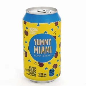 Yummy Miami USA fekete cseresznye szénsavas üdítőital – 355 ml - Image 1