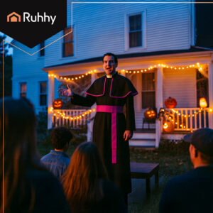 RUHHY Püspök jelmez XL/XXL – Felnőtt pap jelmez és klerikusi ruha (WNDR26148) - Image 3