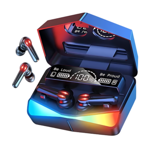 DAMIX M28 TWS vezeték nélküli gamer fülhallgató – Bluetooth kapcsolat, LED kijelzős töltőtokkal (BBD) - Image 1