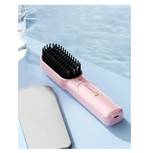 Hordozható USB-s hajkiegyenesítő fésű – kerámia bevonattal, állítható hőfokkal és kiegészítőkkel ZFS-58 (BBD) - Image 5