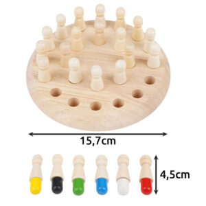 Memória fa sakk készlet – Tanuláshoz, játékhoz és szórakozáshoz (WNDR26251) - Image 4