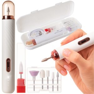 BEAUTYLUSHH Vezeték nélküli körömcsiszoló – Manikűr & Pedikűr készlet 6 cserélhető fejjel (WNDR25805)