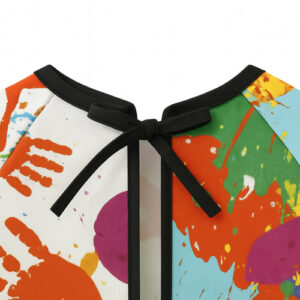 KRUZZEL vízálló gyermek kötény – festéshez, főzéshez és kreatív játékhoz - 4–6 éves korig (WNDR26122) - Image 8