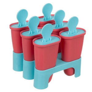 RUHHY 6 részes jégkrém készítő forma – BPA-mentes, újrafelhasználható – Rózsaszín & Kék (WNDR24248) - Image 5