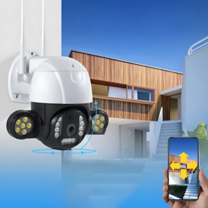 THO CAM-309 vízálló kültéri WiFi biztonsági kamera – távolról vezérelhető, éjjellátó IP kamera megfigyeléshez V380 (BBD) - Image 2