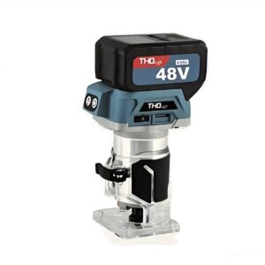 THO Lux akkumulátoros felsőmaró 600W teljesítménnyel – 48V, 28.000 fordulat/perc, precíz faipari marógép M-8101 (FX) (BBD) - Image 1