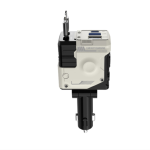 Univerzális autós gyorstöltő 66W – 4 az 1-ben töltő, kihúzható kábelek, USB, Type-C és iPhone csatlakozóval, intelligens védelemmel (BBD) - Image 3