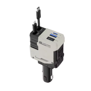 Univerzális autós gyorstöltő 66W – 4 az 1-ben töltő, kihúzható kábelek, USB, Type-C és iPhone csatlakozóval, intelligens védelemmel (BBD) - Image 7