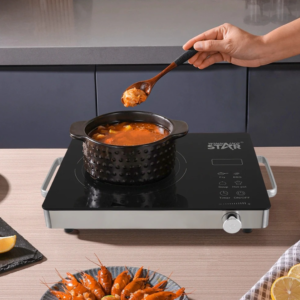 Winning Star ST-9671 hordozható indukciós főzőlap – 2000W kerámia felületű, érintőpaneles elektromos főzőeszköz gyors és energiatakarékos főzéshez ST9671 (BBKM) - Image 2