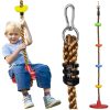 2 az 1-ben Mászókötél és Hinta Gyerekeknek – Kerti Játék 100 kg teherbírással (WNDR25367)