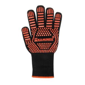 Hőálló grillkesztyű, csúszásmentes, 32 x 12,5 cm, fekete/narancs (WNDR25416) - Image 11