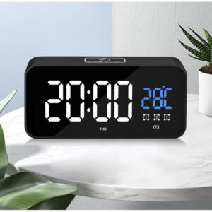 IZOXIS Multifunkciós LED Ébresztőóra – USB-ről és Akkumulátorról is Működik (WNDR24736) - Image 5