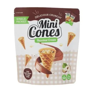 Mini Mogyorókrémes Téli Fagyi – Ropogós tölcsér mogyorós krémmel töltve, 100g - Image 3