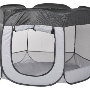 Pop-Up Kutyaketrec Ø100 x 75 cm – Hordtáskával, Hordozható Kisállat Játszótér (EDC)