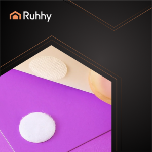 RUHHY 18 mm-es öntapadós tépőzár készlet – gyors rögzítés (WNDR25884) - Image 6