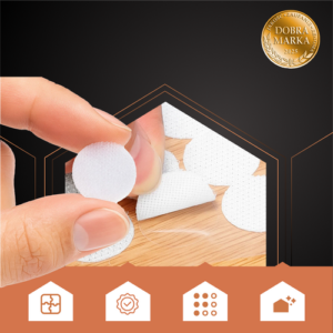 RUHHY 18 mm-es öntapadós tépőzár készlet – gyors rögzítés (WNDR25884) - Image 7