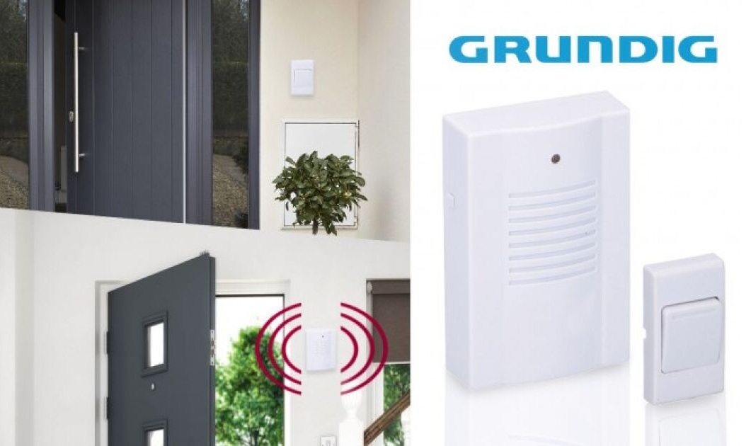 Grundig Vezeték nélküli ajtócsengő LED fényjelzéssel 16 csengetési dallammal – Hosszú hatótávolságú otthoni figyelmeztető rendszer (EDC) - Image 2