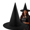 Klasszikus fekete boszorkánykalap Halloweenra és farsangra – tökéletes jelmez kiegészítő bulikhoz és cosplayhez (WNDR26047)