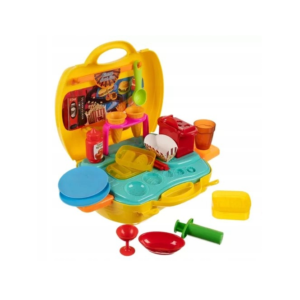 Színes gyurmás bőrönd gyerekeknek – kreatív játszó- és kézműves készlet utazáshoz és otthonra (WNDR23202) - Image 2