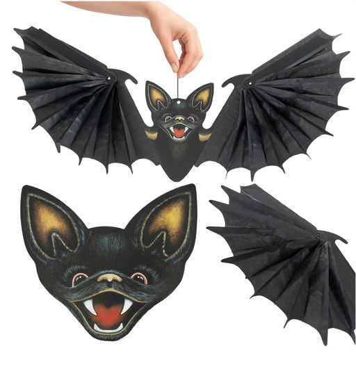 Függeszthető denevér dekoráció – élethű Halloween dísz beltérre és kültérre (WNDR26126) - Image 6