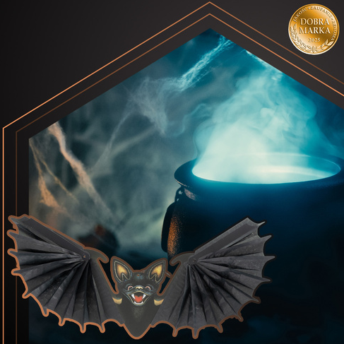 Függeszthető denevér dekoráció – élethű Halloween dísz beltérre és kültérre (WNDR26126) - Image 4