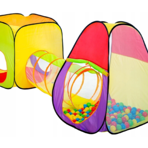 Gyerek játszósátor 200 színes játéklabdával – beltéri és kültéri játszótér (WNDR2880) - Image 11