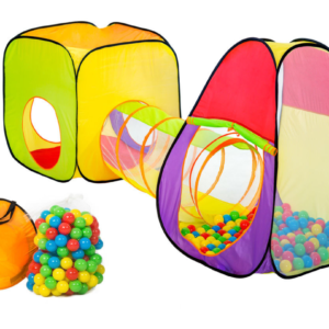 Gyerek játszósátor 200 színes játéklabdával – beltéri és kültéri játszótér (WNDR2880) - Image 12
