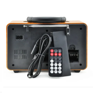 Retro Bluetooth hangszóró – hordozható, vezeték nélküli zenelejátszó, vintage dizájn YG-114BT (BBD) - Image 3