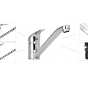 Forgatható konyhai csaptelep – modern és praktikus mosogatóhoz (WNDR8620) - Image 2