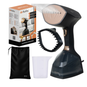 Ruhhy Velira 2000W ruhagőzölő – nagy teljesítményű, gyorsmelegítésű, 3 üzemmódos kézi gőzölő ruhákhoz és függönyökhöz (WNDR26901) - Image 1