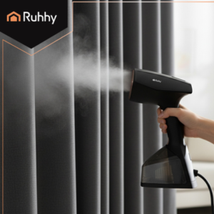 Ruhhy Velira 2000W ruhagőzölő – nagy teljesítményű, gyorsmelegítésű, 3 üzemmódos kézi gőzölő ruhákhoz és függönyökhöz (WNDR26901) - Image 2