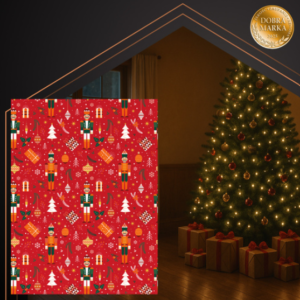 Ruhhy karácsonyi flanel ágytakaró diótörő mintával – puha, meleg pléd 150x200 cm (WNDR26607) - Image 5