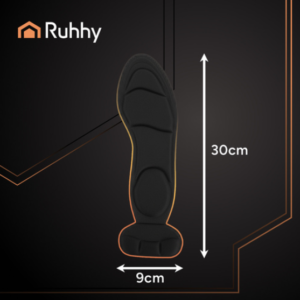 Ruhhy párnázott magassarkú talpbetét – fekete színű, légáteresztő, csúszásgátlós 35–42 méretre vágható, kényelmes viselet egész napra (WNDR26482) - Image 5