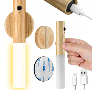 Grundig újratölthető LED fa fali lámpa mozgásérzékelővel – hordozható, mágneses rögzítéssel (EDC) - Image 5