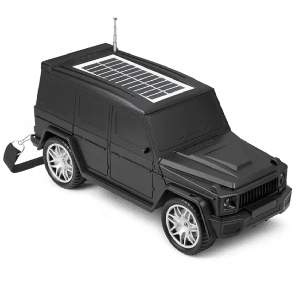 Vezeték nélküli sumker Mercedes G63 napelemes Bluetooth autós hangszóró LED lámpával – HF-F88 (THM) - Image 10