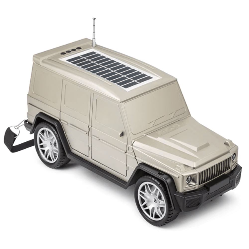Vezeték nélküli sumker Mercedes G63 napelemes Bluetooth autós hangszóró LED lámpával – HF-F88 (THM) - Image 6