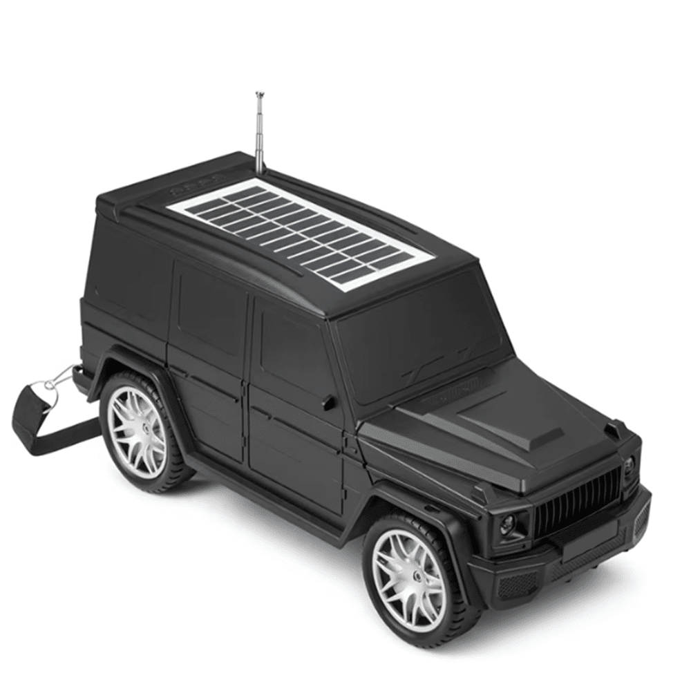 Vezeték nélküli sumker Mercedes G63 napelemes Bluetooth autós hangszóró LED lámpával – HF-F88 (THM) - Image 9
