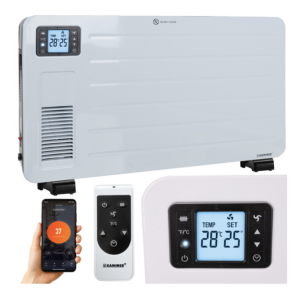 Ziflo Kaminer energiatakarékos elektromos fűtőtest – fehér (WNDR26402)