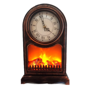 Dekoratív kandallóóra római számlappal – elegáns vintage stílusú díszóra 25×14×40 cm SP-22 (BBD) - Image 1