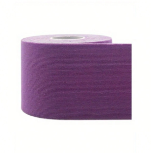 Kineziológiai tapasz – 5 cm × 5 m izom- és ízülettámasztó sport szalag fájdalomcsillapításhoz és regenerációhoz - Lila (FX) (BLLV) - Image 4