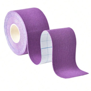 Kineziológiai tapasz – 5 cm × 5 m izom- és ízülettámasztó sport szalag fájdalomcsillapításhoz és regenerációhoz - Lila (FX) (BLLV) - Image 3