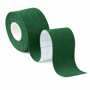 Kineziológiai tapasz – 5 cm × 5 m izom- és ízülettámasztó sport szalag fájdalomcsillapításhoz és regenerációhoz - Sötét zöld (FX) (BLLV) - Image 3