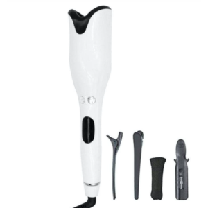 MAC Automata hajgöndörítő – Kerámia bevonatú, gyors és egyszerű göndörítés minden hajtípushoz, otthoni és profi használatra - fehér (FX) (BLLV) - Image 1