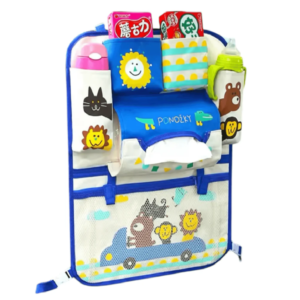 Mesés autóülés háttámla rendező tárolózsebekkel gyerekeknek – kék (FX) (BLLV) - Image 5