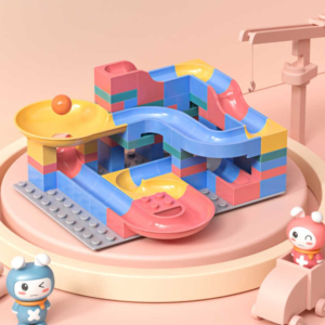 Tumama golyófutam építőkocka készlet – kreatív labdapálya játék gyerekeknek (FX) (BLLV) - Image 5