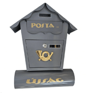 Utcai postaláda újságtartóval – szürke (BBL) (BBA) - Image 1